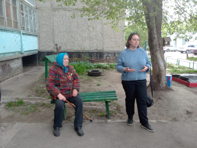 Встреча с жительницей блокадного Ленинграда.